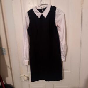 Tommy Hilfiger Black and White Long Sleeve Dress